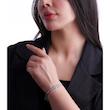 دستبند زنانه نقره نگین‌دار شمیم سیلور 100015128