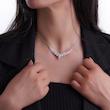 سرویس نقره زنانه شمیم سیلور کد 1015119  طرح گلبرگی مجلسی