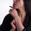 سرویس نقره زنانه مدل باگت طرح مربع شمیم سیلور 1015109