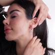 سرویس نقره زنانه 925 با نگین زیرکونیا شمیم سیلور 1015104