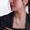 گردنی نقره طرح گل و برگ شمیم سیلور100015103