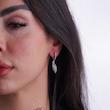 گوشواره نقره زنانه طرح شکوفه شمیم سیلور 100015102