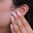 گوشواره نقره طرح فرشته شمیم سیلور 1000150041