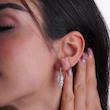 گوشواره نقره با نگین زیرکونیا شمیم سیلور 100159