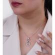 نیم ست نقره زنانه طرح اشک پاپیون 10150042