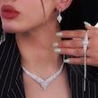 سرویس نقره زنانه طرح جواهر 1015131 شمیم سیلور