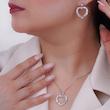 نیم ست نقره قلبی شمیم سیلور کدمحصول 10150032