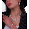 سرویس نقره زنانه طرح برگ نگین‌دار لوکس 101546