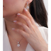 نیم ست نقره زنانه طرح باگت درخشان شمیم سیلور 10150079