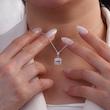 نیم ست نقره زنانه طرح باگت درخشان شمیم سیلور 10150079