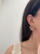 گوشواره گل قهوه ای