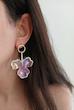 گوشواره شیشه ای طرح گل