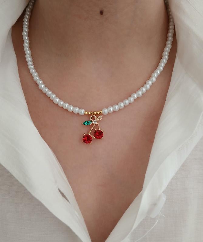 گردنبند مروارید گیلاسی