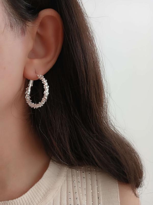 گوشواره حلقه ای خاویاری