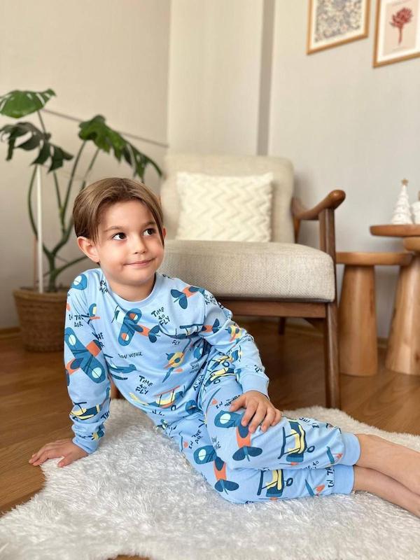 ست بلوز شلوار نخ پنبه ترک (2 سال تا 8 سال)