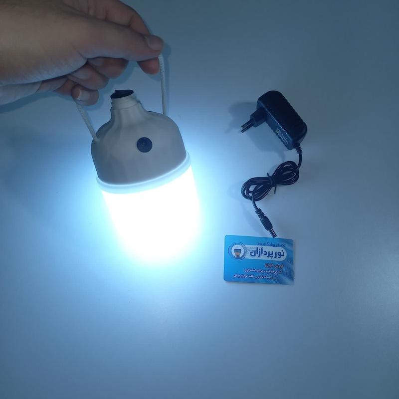 لامپ شارژی آداپتوری باتری لیتیومی مدل 56-LED
