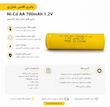 باتری قلمی قابل شارژ نیکل کادمیوم سر تخت با استاندارد AA