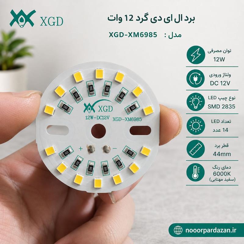 صفحه ال ای دی 12 ولت  مدل XGD-XM6985