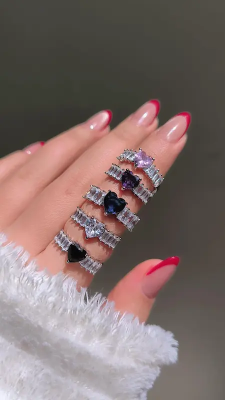 انگشتر قلب تنیسی💜