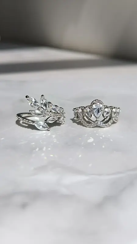 انگشترای جواهری💍👑