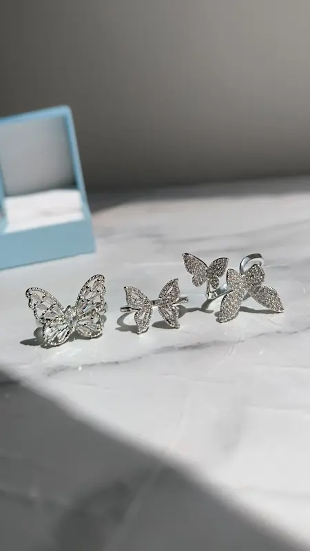 انگشترای پروانه🦋🥹