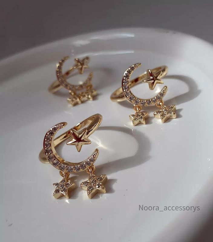 انگشتر ماه‌وستاره🌛⭐