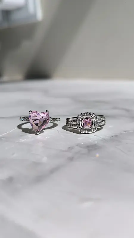 انگشترای صورتی🩷