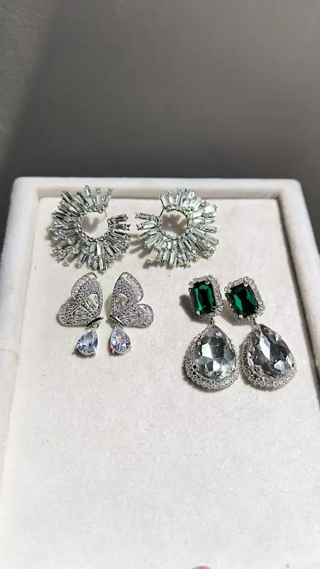 گوشواره‌های جواهری🥹🦋