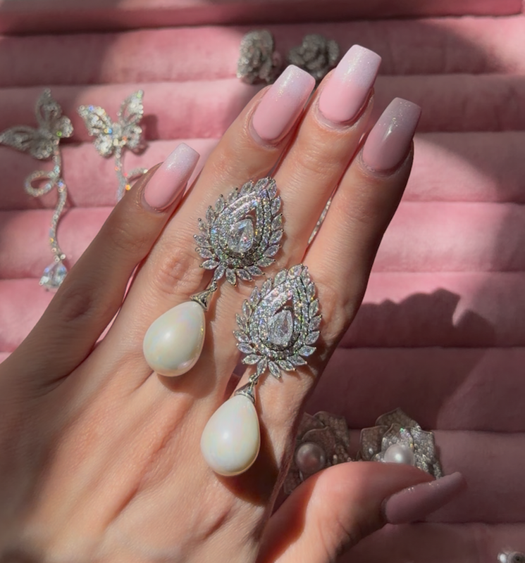 گوشواره طرح جواهر ۴