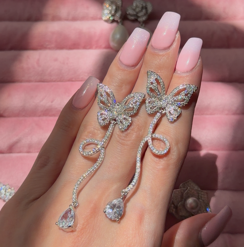 گوشواره طرح جواهر ۱۰ 