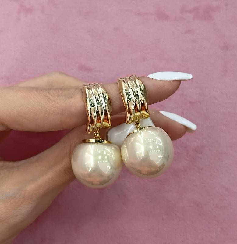 گوشواره آویز مرواریدی ۱