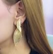 گوشواره طرح برگ آویز
