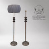 آباژور ایستاده کنار سالنی مدرن هلن آبکاری