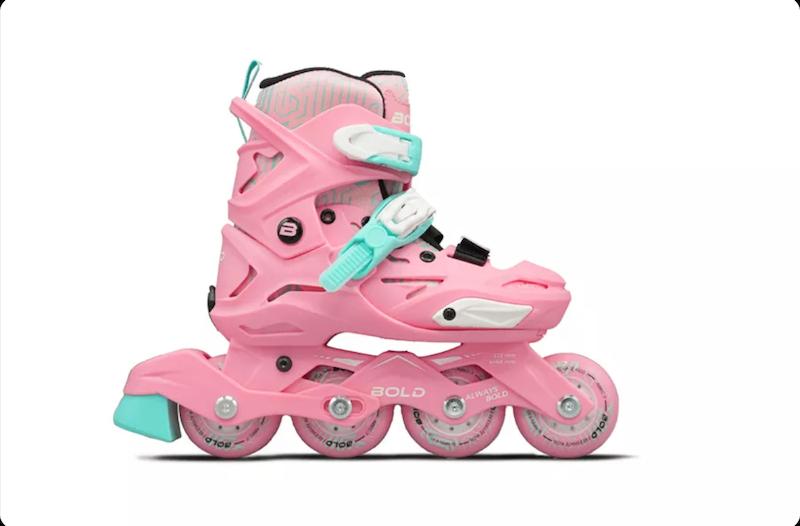 اسکیت دخترانه پایه متغیر برند BOLD مدل 102 صورتی