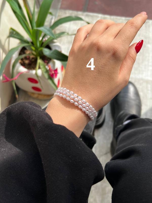 دستبند ۱۴ مدل مختلف جواهری مرواریدی