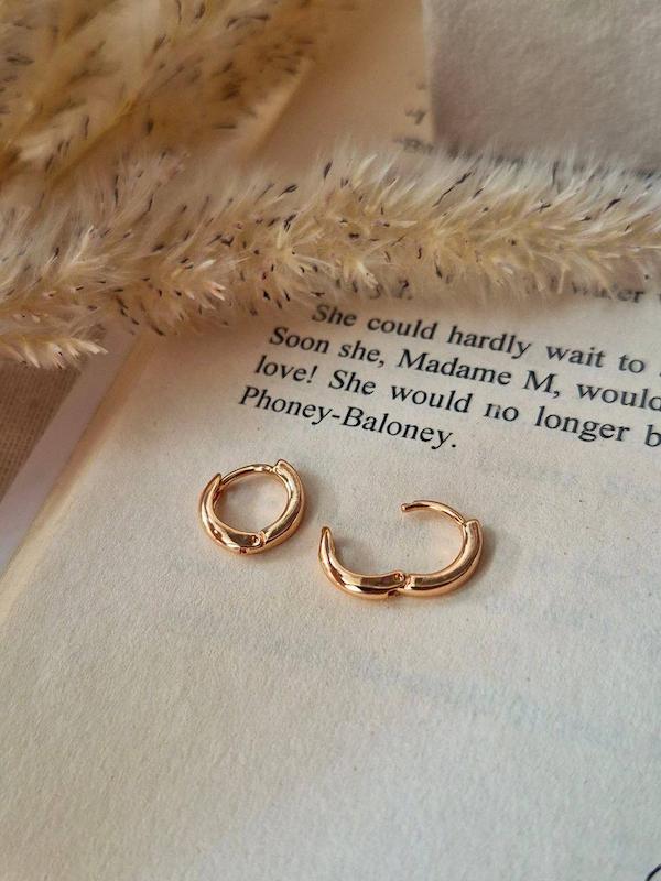 گوشواره حاقه ساده ژوپینگ M21