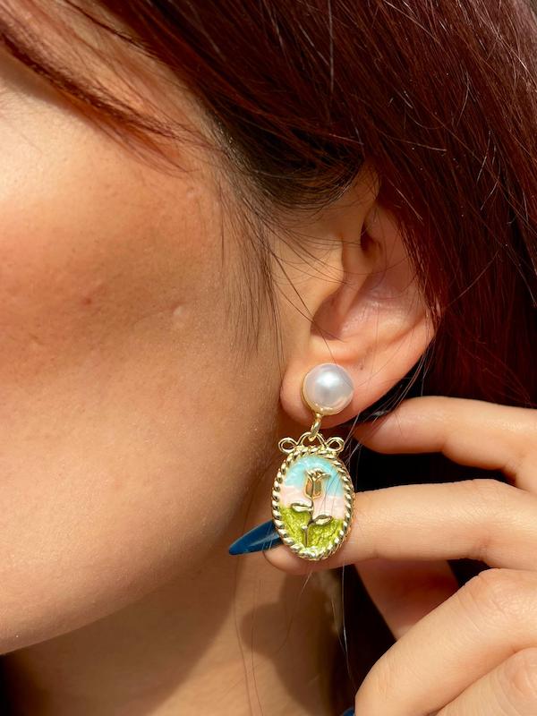 گوشواره مینا کاری Mi4