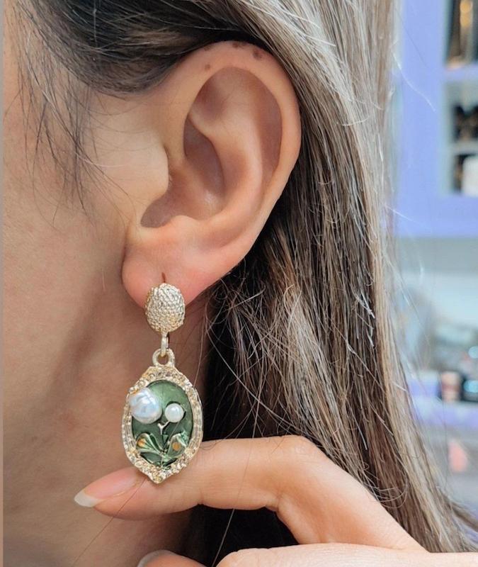 گوشواره میناکاری Mi10