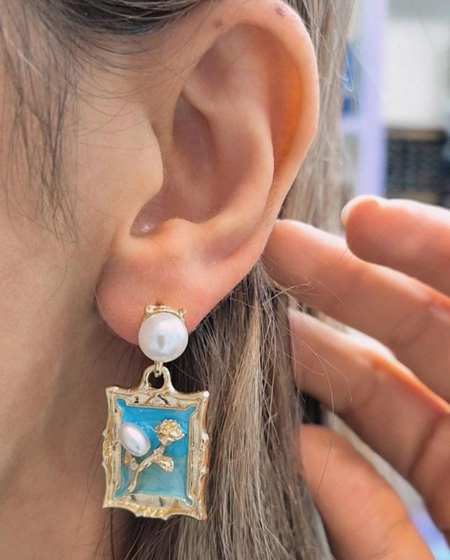 گوشواره میناکاری Mi19