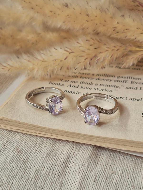 انگشتر جواهری فری سایز موج دار