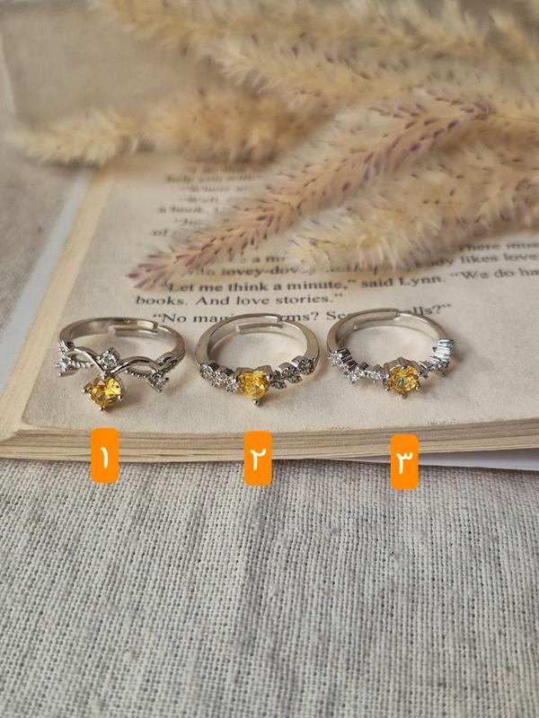 انگشتر جواهری فری سایز کالکشن نباتی