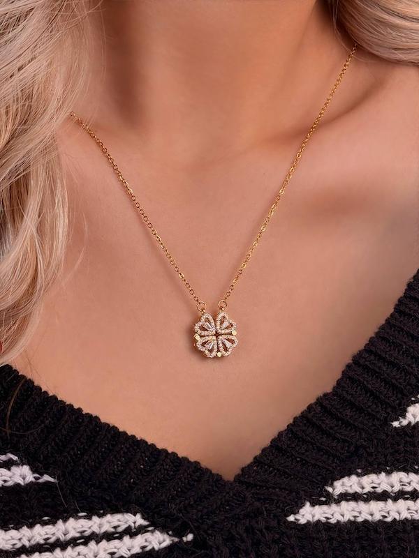 گردنبند مگنتی قلب بازشو استیل