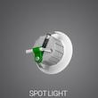 چراغ چشمی 3 وات SMD پارس شعاع توس (والانور)