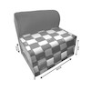 کاناپه تخت شو یک نفره مدل شطرنجی کد M1169