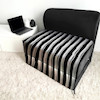 کاناپه تخت شو یک نفره مدل راه راه کد M1172