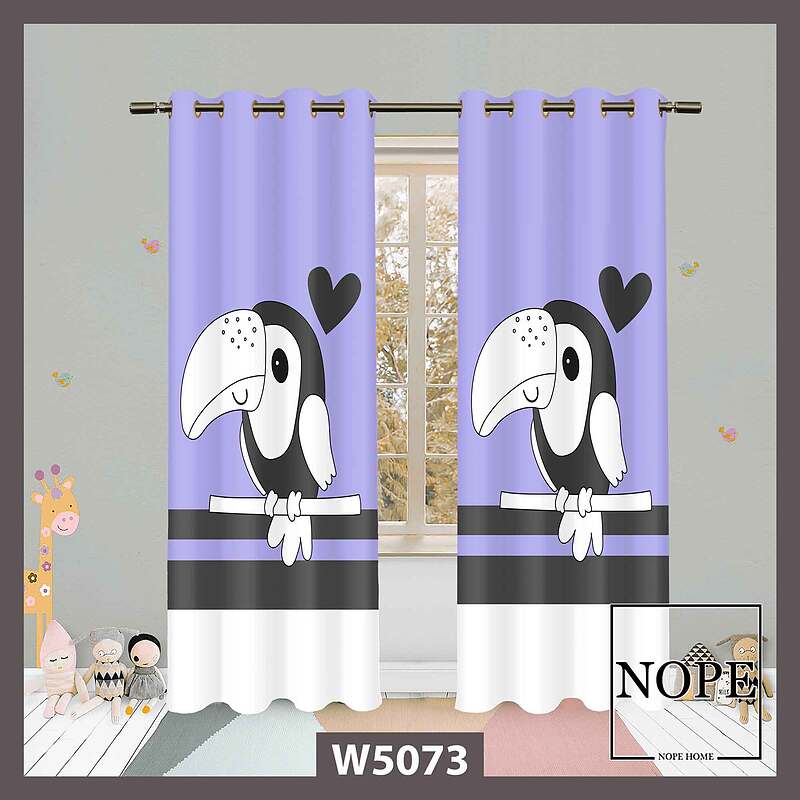 پرده کودک طرح کلاغ کد W5073