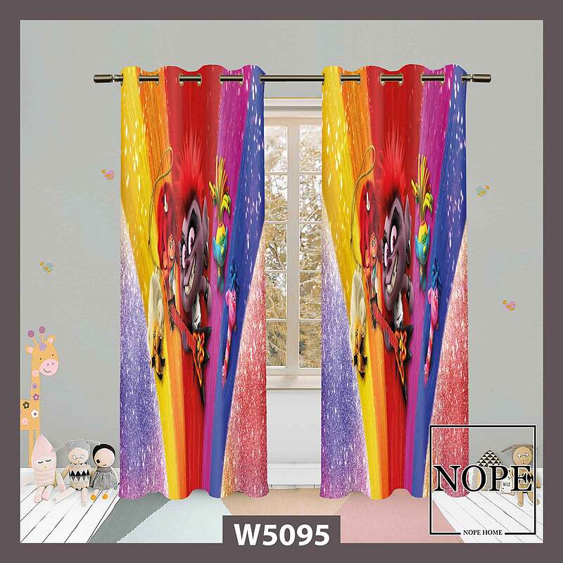 پرده کودک طرح کارتونی کد W5095