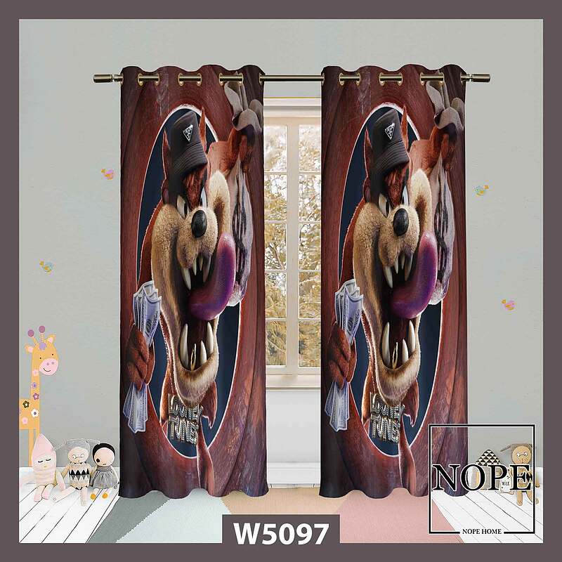 پرده کودک طرح لونی تونز کد W5097