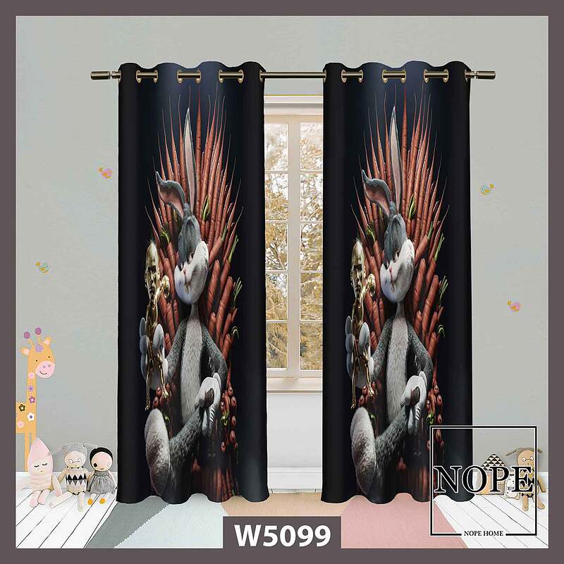 پرده کودک طرح بانی خرگوشه کد W5099