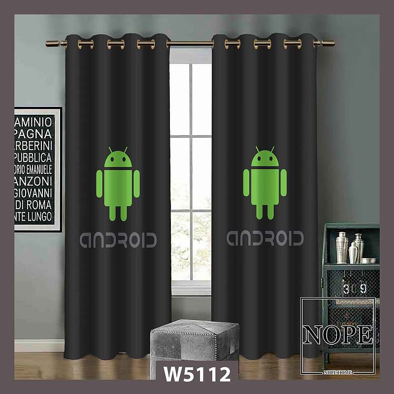 پرده کودک طرح لوگو اندروید کد W5112